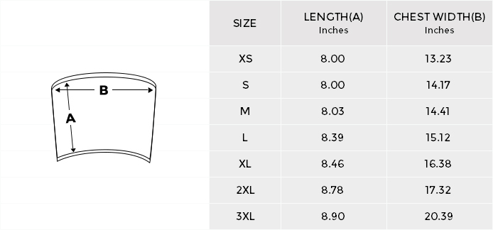 Tube Top Size Chart