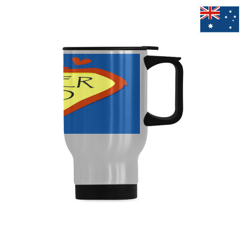 Travel Mug(Silver)(14OZ) | Ships from Australia