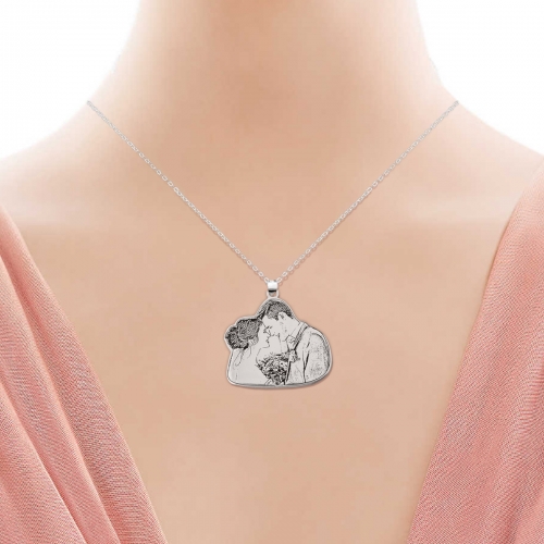 Plus Size Silver Necklace