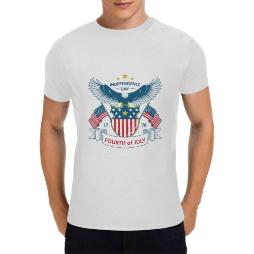 Custom Men's T-shirt(USA Size)(Model T02)(One Side Printing)