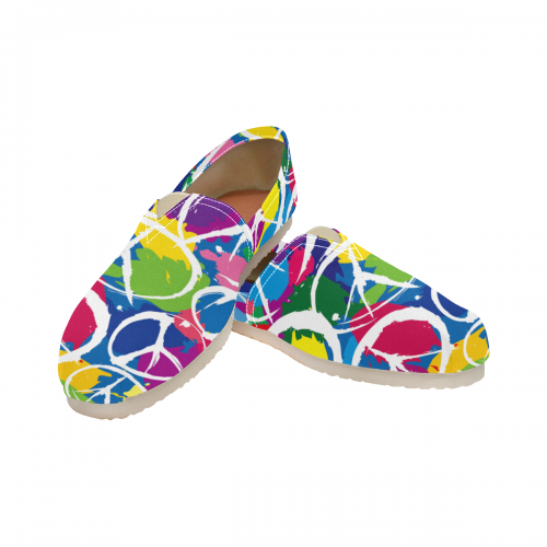 Women's Canvas Slip-On Shoes(Unisex)(Model1206)