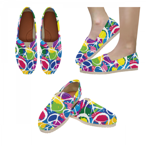 Women's Canvas Slip-On Shoes(Unisex)(Model1206)
