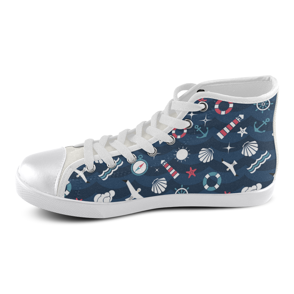 Custom HighTop Laceup Canvas Shoes for Women