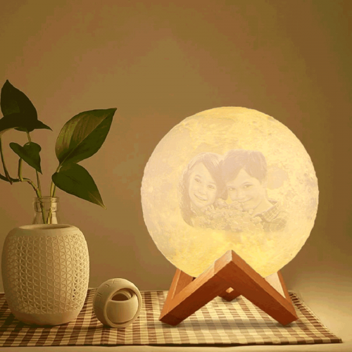 Custom Photo Engraved Moon Lamp(15cm)