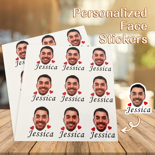 Personalized Photo Stickers(5x5cm)(10 Pieces)