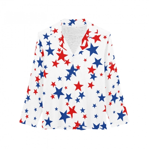 Women's Long Sleeve Pajama Shirt(Model Sets 02)