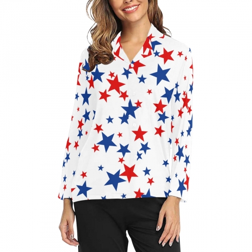 Women's Long Sleeve Pajama Shirt(Model Sets 02)