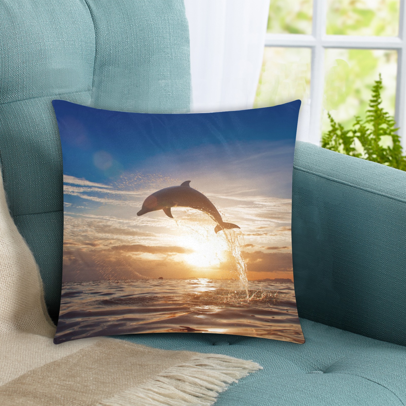 Custom Zippered Pillow Cases 16"x16"Upload Your Own Design InterestPrint