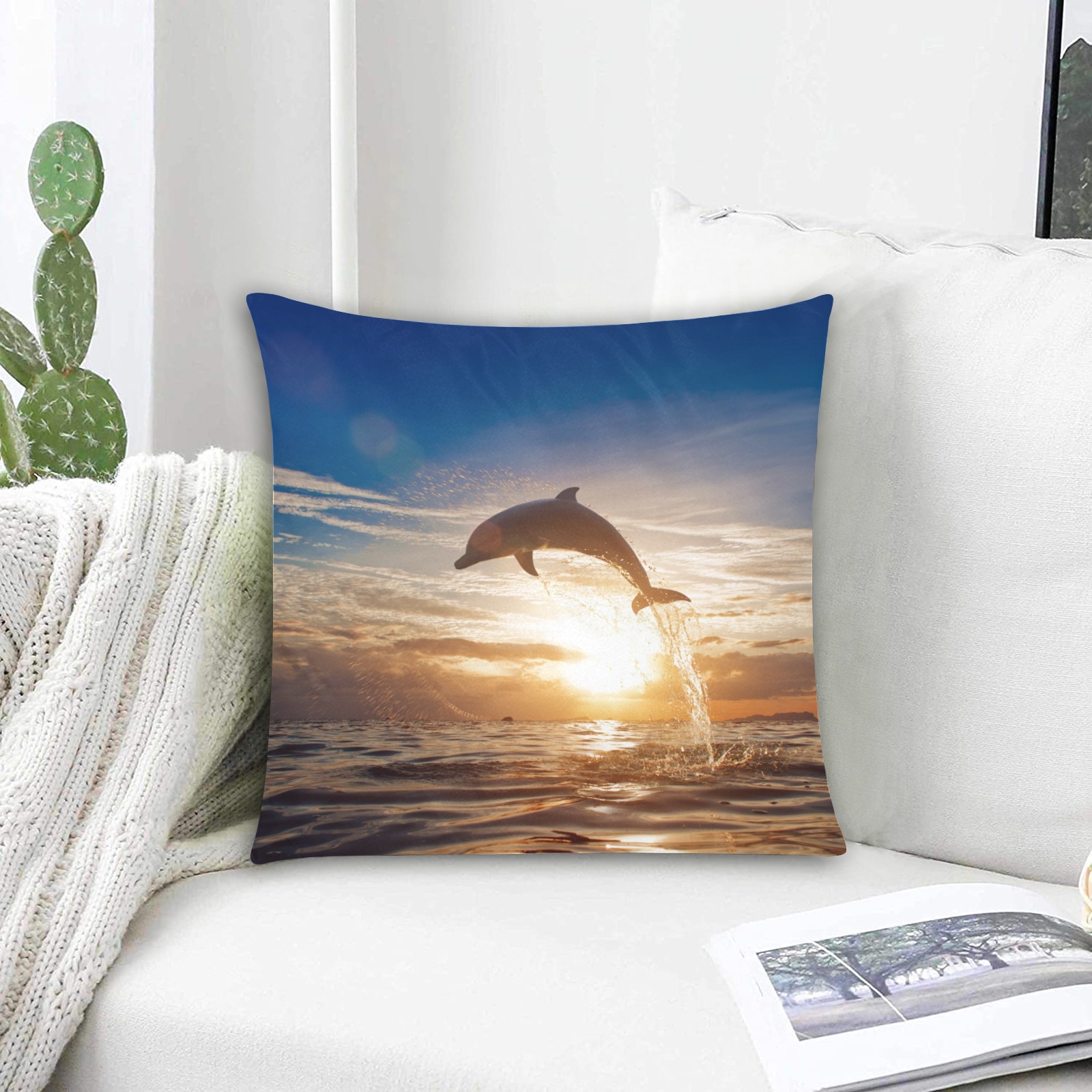 Custom Zippered Pillow Cases 16"x16"Upload Your Own Design InterestPrint