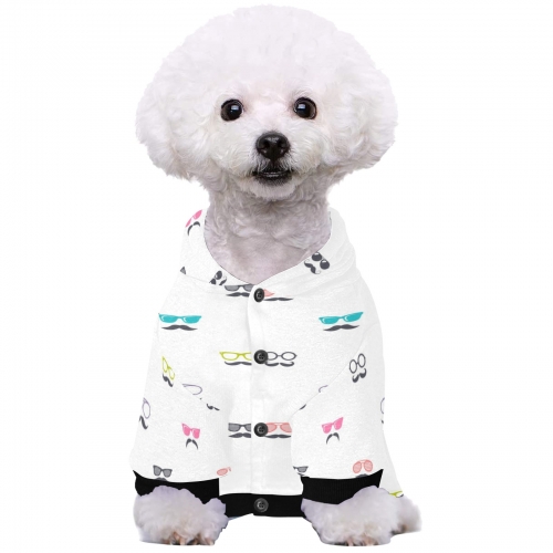 All Over Print Pet Dog Fuzzy Hoodie