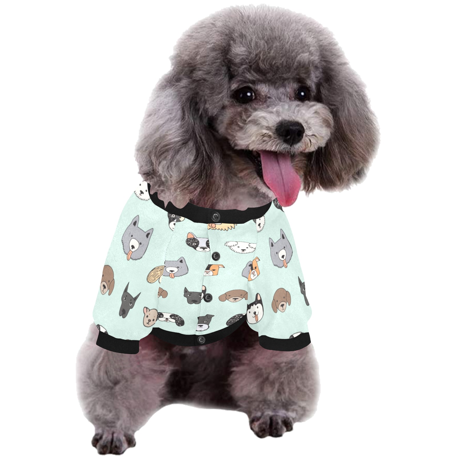 Custom All Over Print Pet Dog Round Neck Fuzzy Shirt-Fast shipping ...