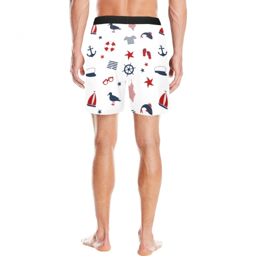 Men's Mid-Length Pajama Shorts (ModelL46)