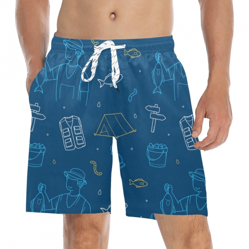 Men's Mid-Length Beach Shorts (ModelL51)