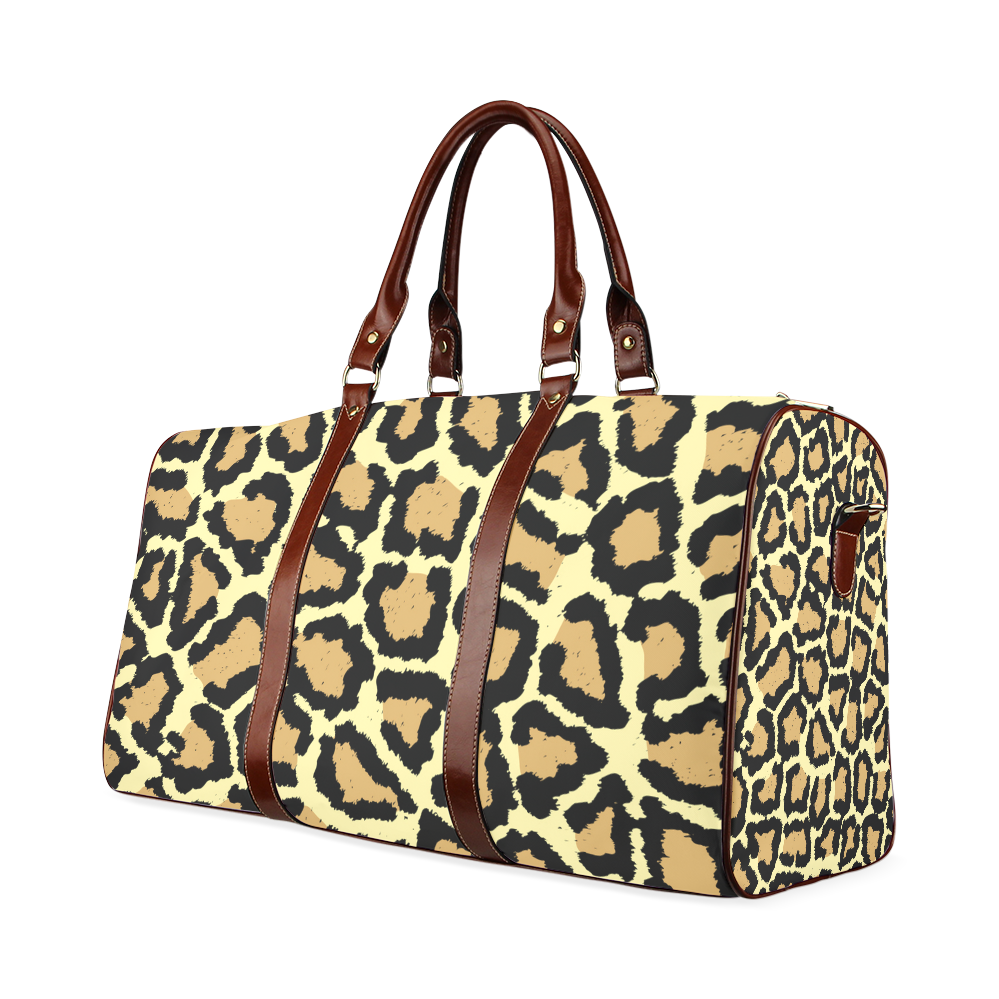 Custom Printed Travel Bag Brown Sell Your Designs InterestPrint