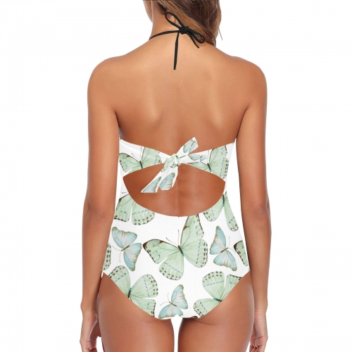 Lace Band Embossing Swimsuit (ModelS15)