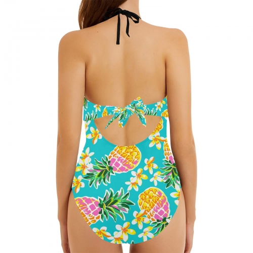 Backless Bow Hollow Out Swimsuit(ModelS17)