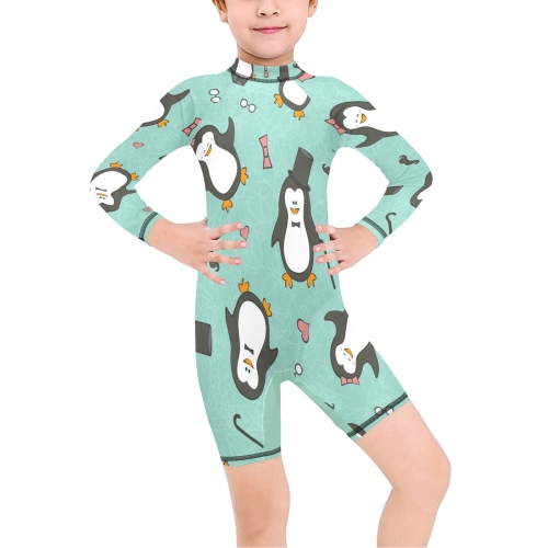 Boys' Long-Sleeve One-Piece Swimsuit (ModelS20)