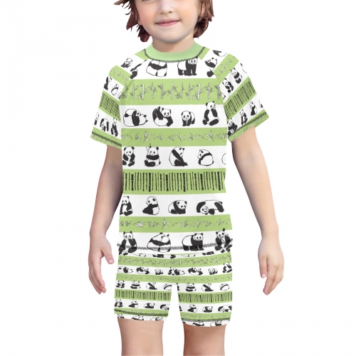 Boys' Short-Sleeve Swimsuit Set(ModelS22)