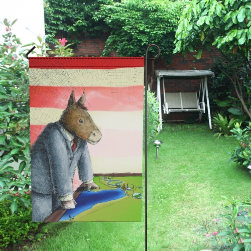 Garden Flag 12" x 18"(Two Sides with Different Printing)(Made in Queen)