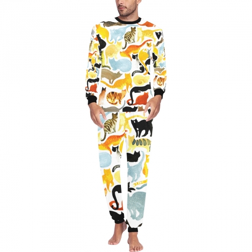 Men's All Over Print Pajama Set (ModelSets 07)