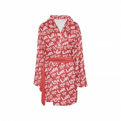 Women's All Over Print Fleece Robe (ModelSets 10)