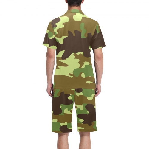 Men's V-Neck Short Pajama Set (ModelSets 11)