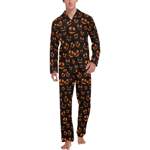 Men's Long Sleeve Pajama Set (ModelSets 02)