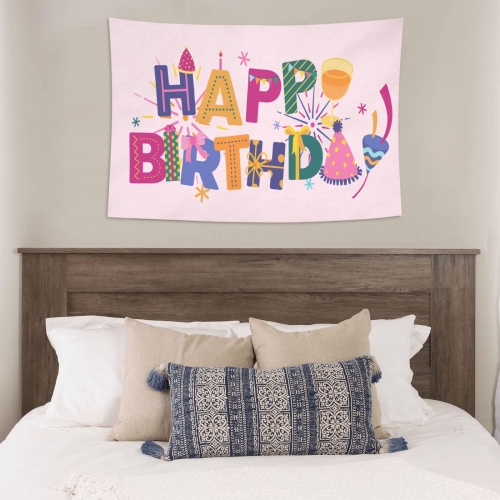 Cotton Linen Wall Tapestry 60" x 40" | Ships from USA