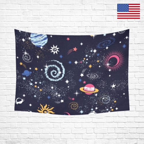 Cotton Linen Wall Tapestry 80" x 60" | Ships from USA