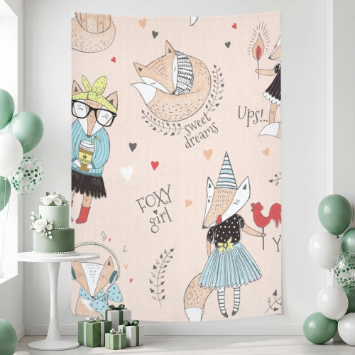 Cotton Linen Wall Tapestry 60" x 90" | Ships from USA