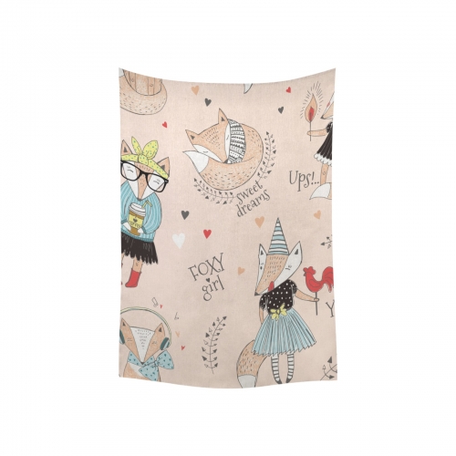 Cotton Linen Wall Tapestry 60" x 90" | Ships from USA