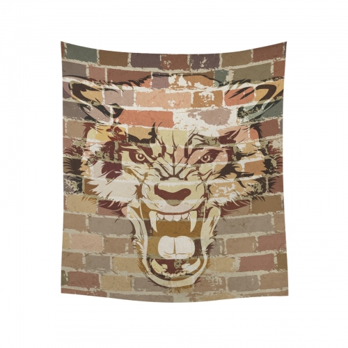 Cotton Linen Wall Tapestry 51" x 60" | Ships from USA