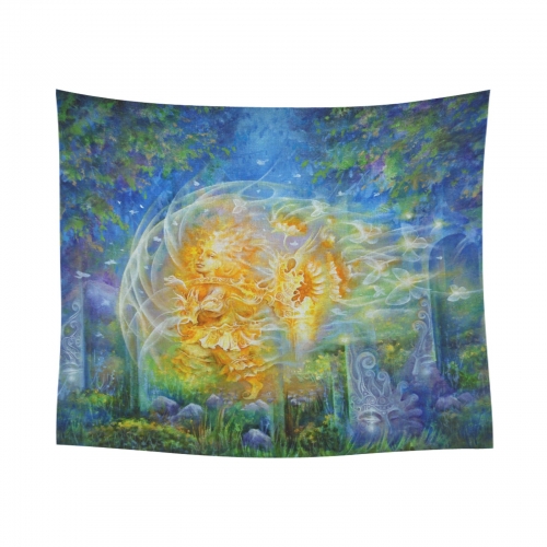 Cotton Linen Wall Tapestry 60" x 51" | Ships from USA
