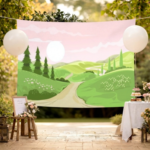 Polyester Peach Skin Wall Tapestry 80"x 60" | Ships from USA