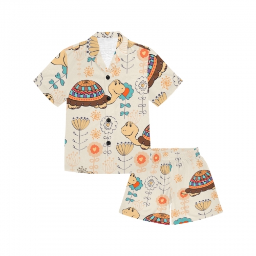 Little Boys' V-Neck Short Pajama Set (ModelSets 11)