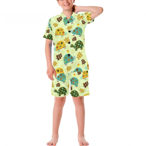 Big Boys' V-Neck Short Pajama Set (ModelSets 11)