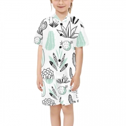 Little Girls' V-Neck Short Pajama Set (ModelSets 11)