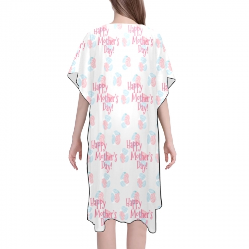Mid-Length Side Slits Chiffon Cover Up (Model H50)