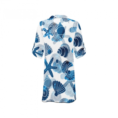 Chiffon Shirt Dress Cover Up ( Model H52 )