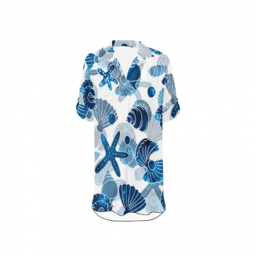 Chiffon Shirt Dress Cover Up ( Model H52 )
