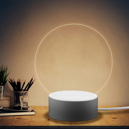 Round Photo Lamp - Engraving