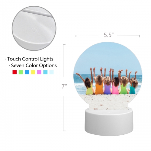 Round Photo Lamp - UV Printing