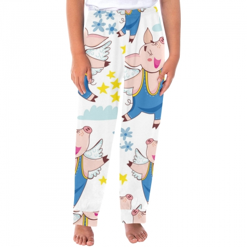 Kids' All Over Print Pajama Trousers (Model Sets 07)