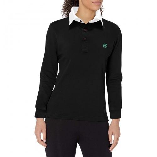 Women's Long Sleeve Polo Shirt (Model T73)