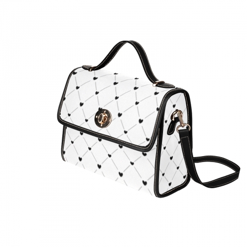 All Over Print Canvas Bag (Model 1641)(Black)