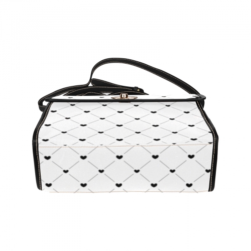 All Over Print Canvas Bag (Model 1641)(Black)