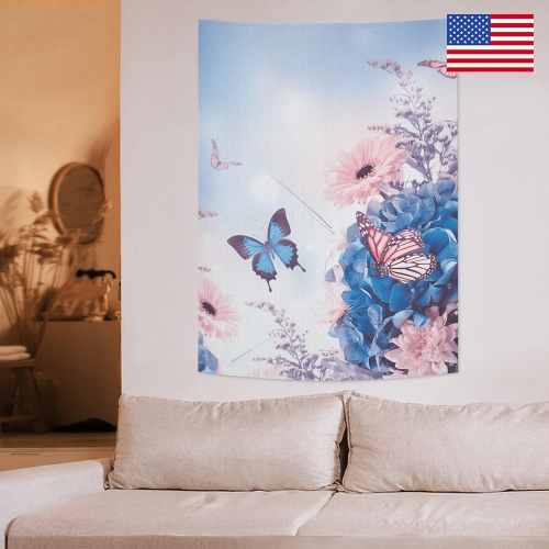 Cotton Linen Wall Tapestry 30"x 40" | Ships from USA