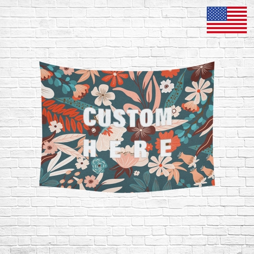 Cotton Linen Wall Tapestry 40"x 30" | Ships from USA