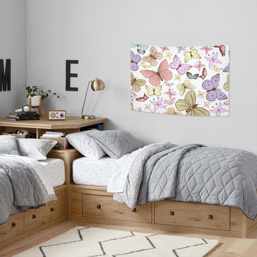 Cotton Linen Wall Tapestry 40"x 30" | Ships from USA