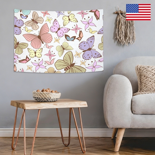 Cotton Linen Wall Tapestry 40"x 30" | Ships from USA